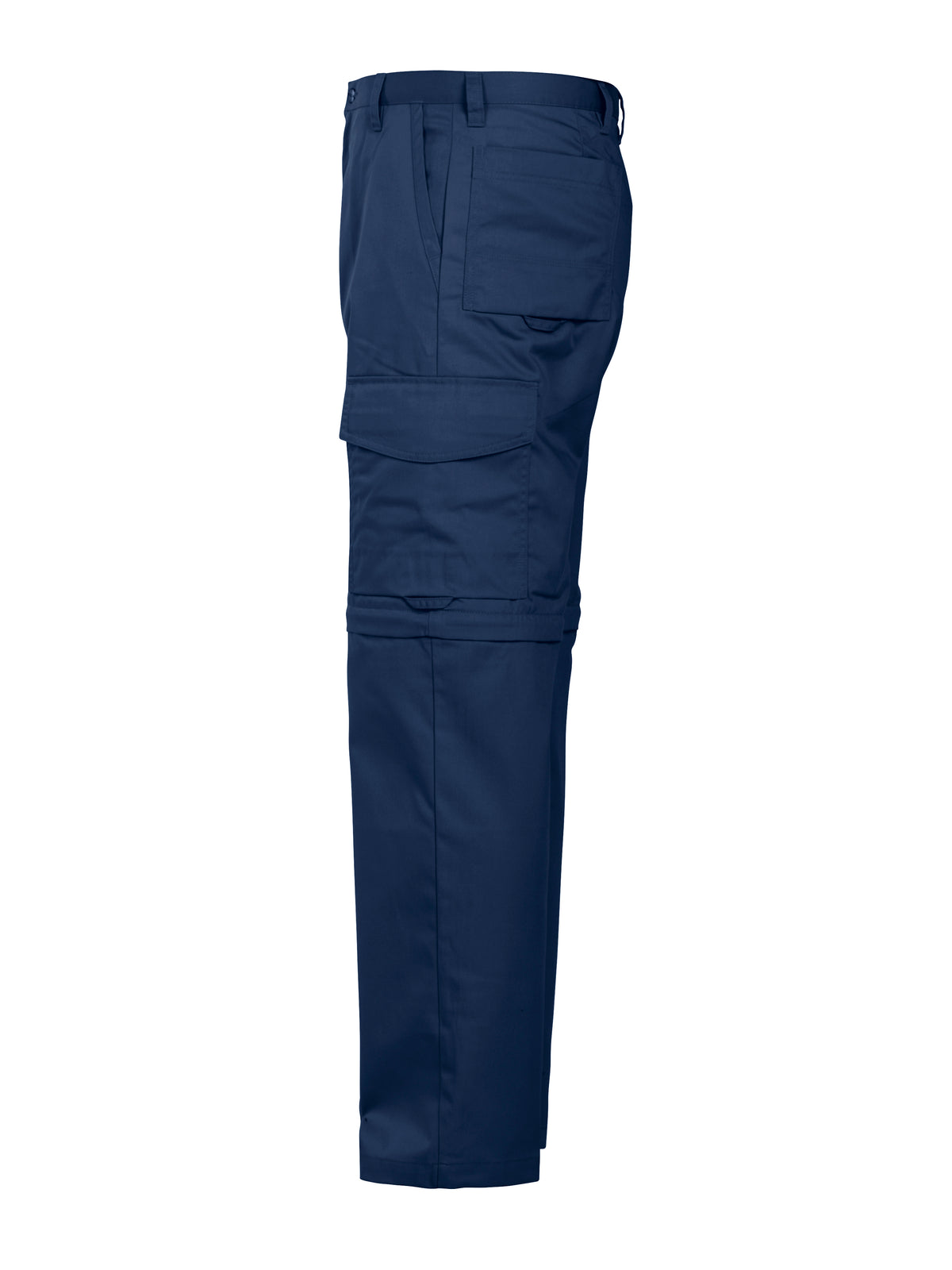 ProJob 2502 Zip Off Arbeitshose Gerader Schnitt Marine, Seitenansicht links