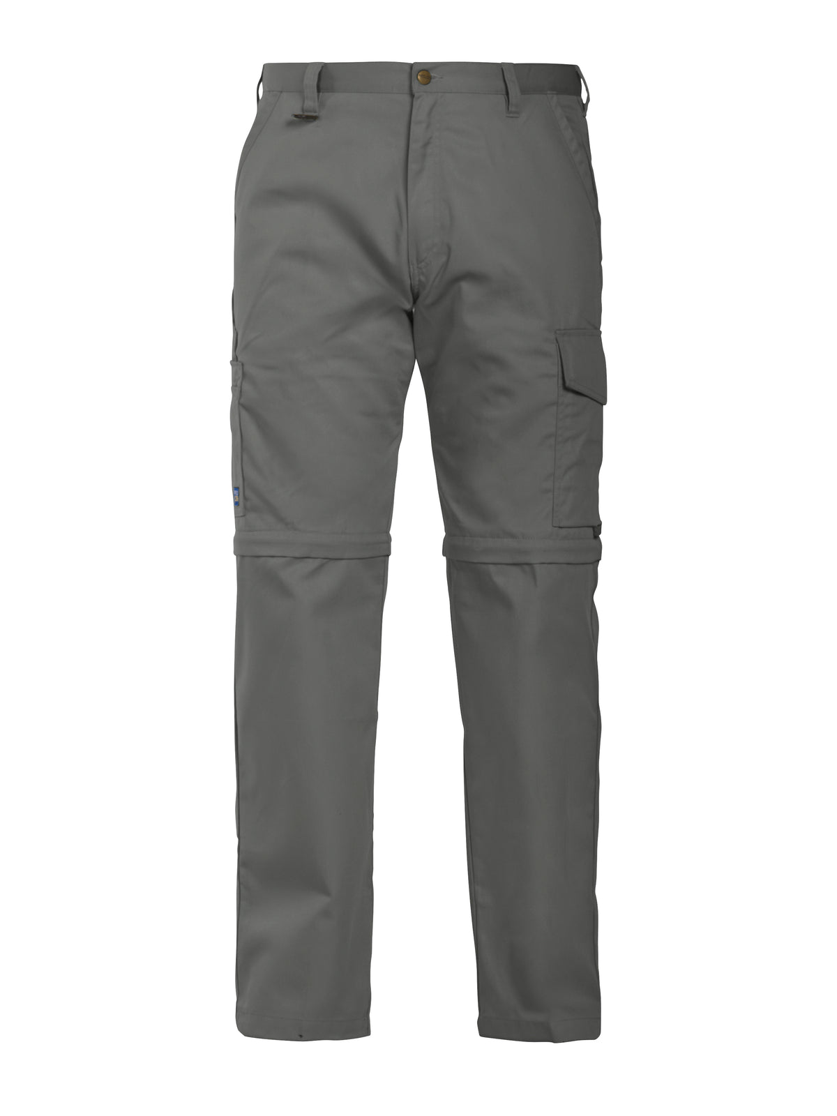 ProJob 2502 Zip Off Arbeitshose Gerader Schnitt Steingrau, Vorderansicht