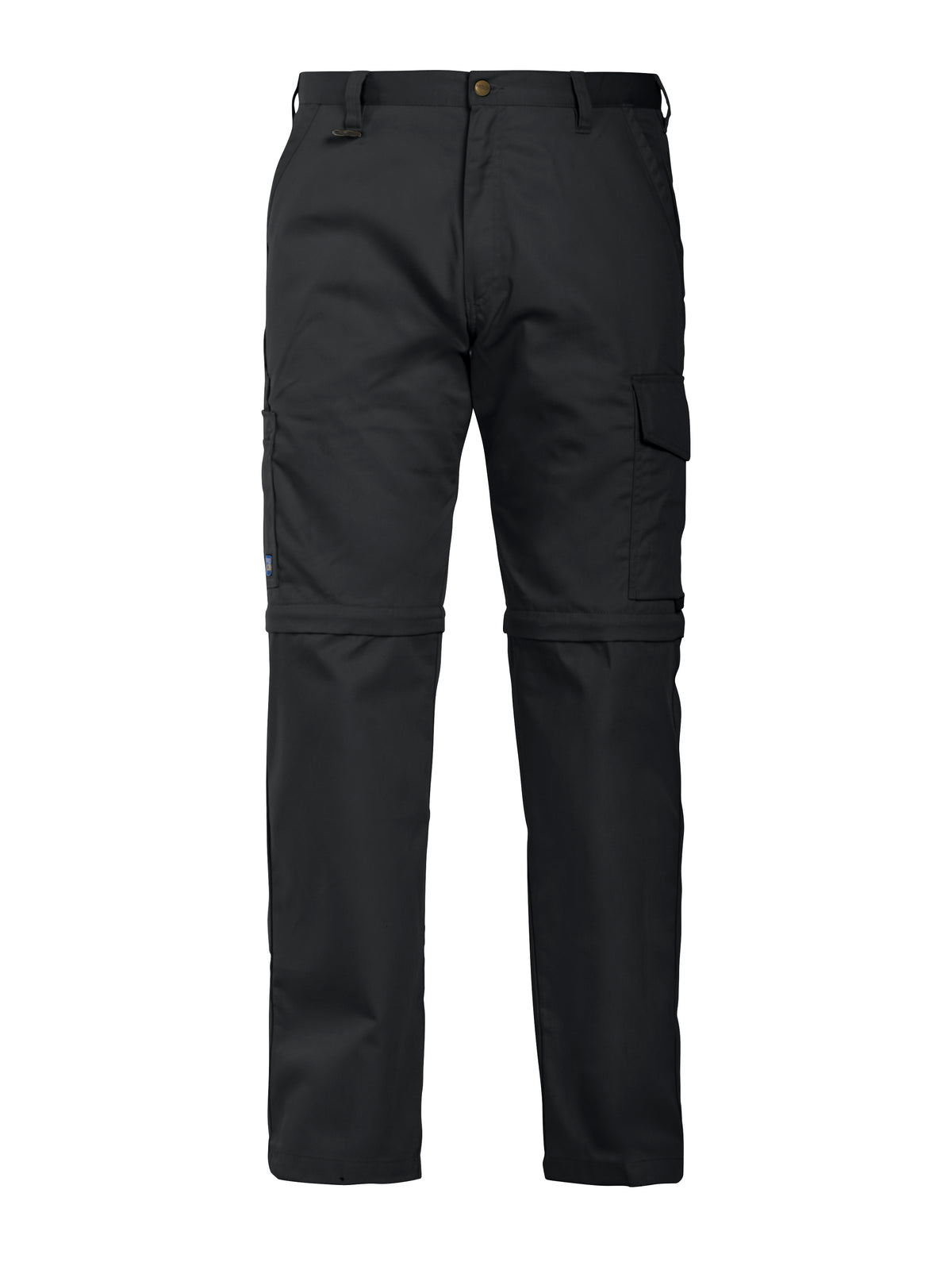 ProJob 2502 Zip Off Arbeitshose Gerader Schnitt Schwarz, Vorderansicht