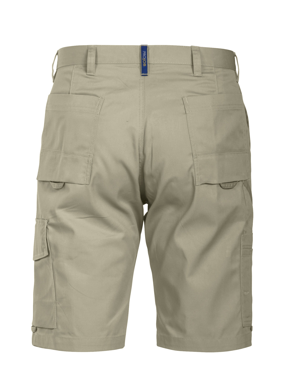 ProJob 2505 Shorts Gerader Schnitt Khaki, Rückansicht