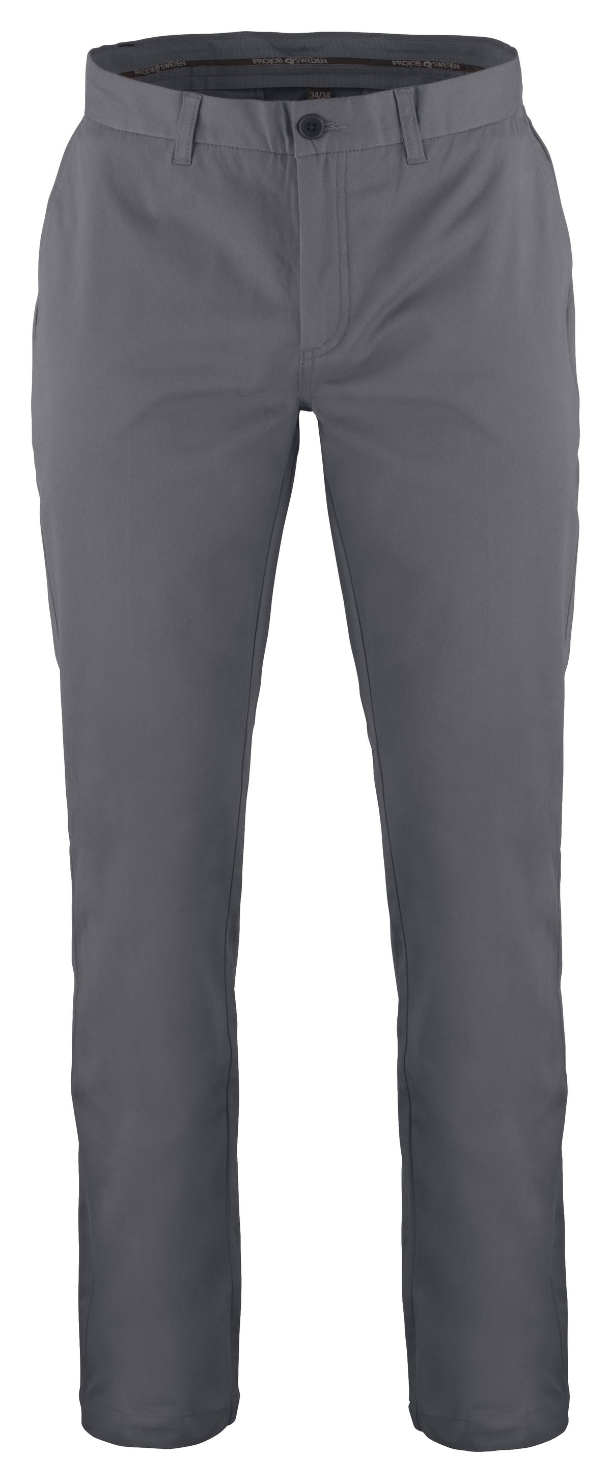ProJob 2550 Chino Hose Gerader Schnitt Grau, Vorderansicht