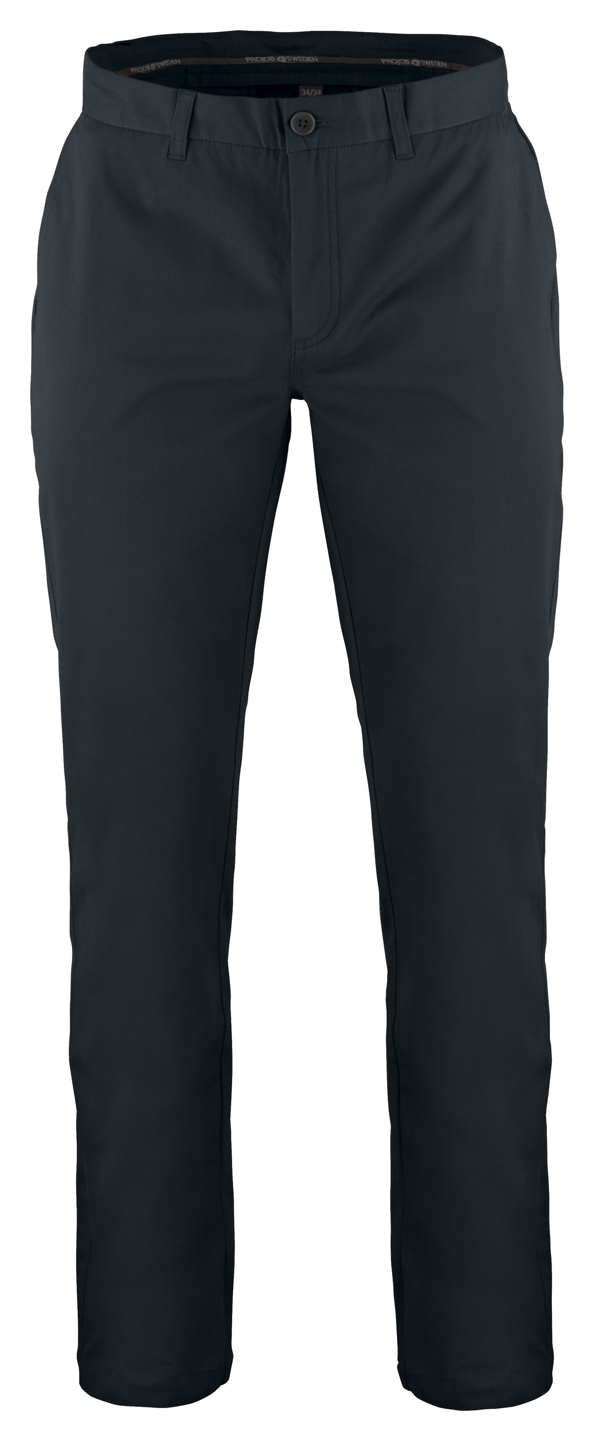 ProJob 2550 Chino Hose Gerader Schnitt Schwarz, Vorderansicht