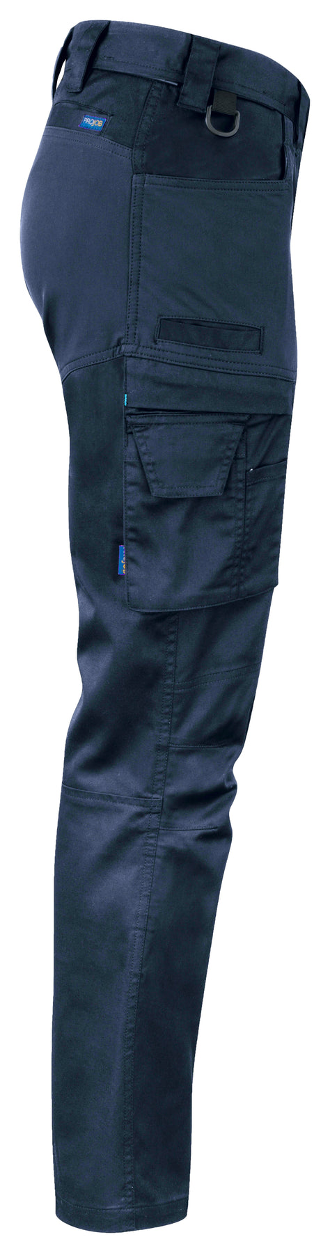 ProJob 2553 Damen Arbeitshose Allzweck Stretch Moderner Schnitt Marine, Seitenansicht rechts