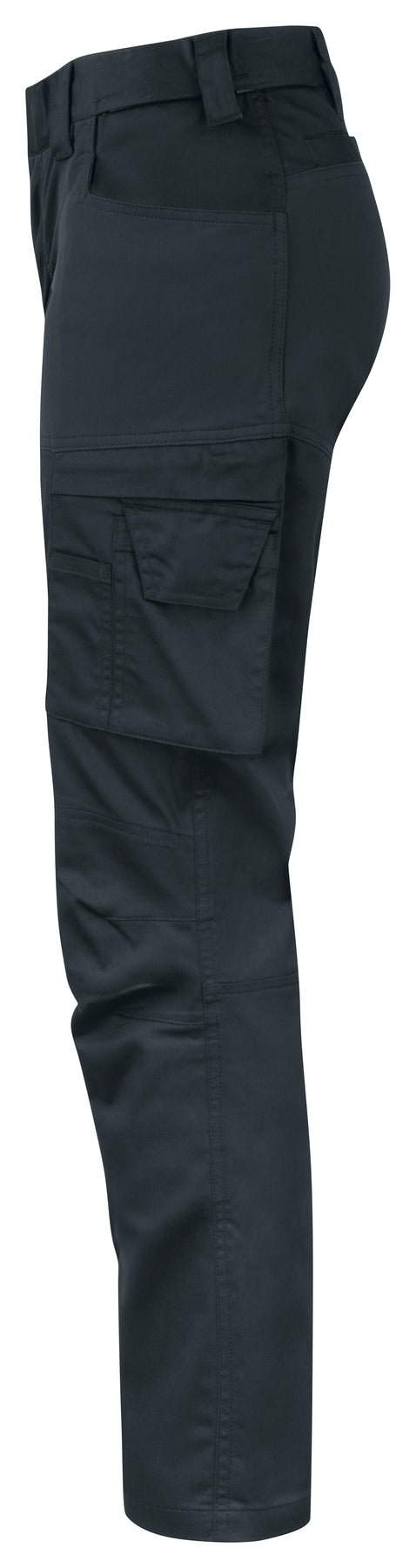 ProJob 2553 Damen Arbeitshose Allzweck Stretch Moderner Schnitt Schwarz, Seitenansicht links