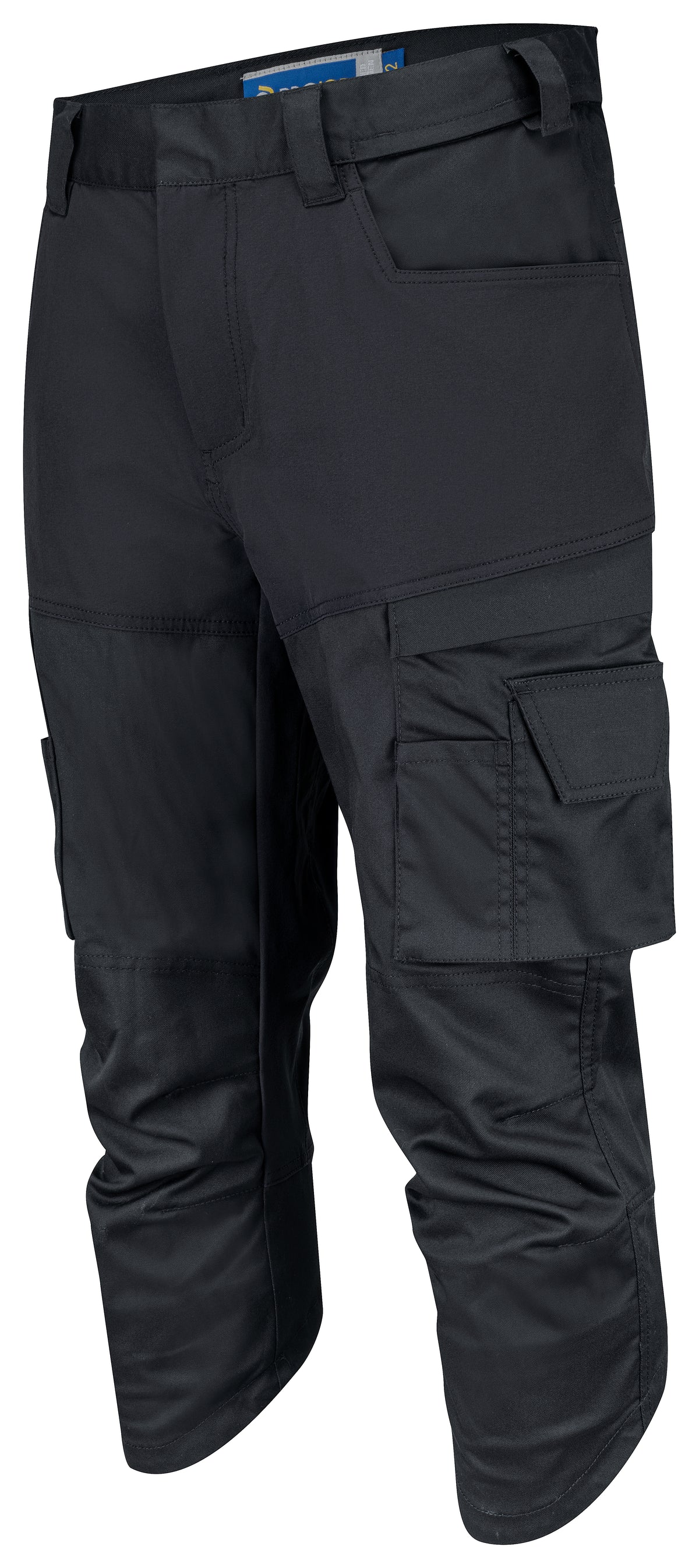 ProJob 2554 3/4 Arbeitshose Polyvalent Stretch Slim Fit Schwarz, Produktansicht