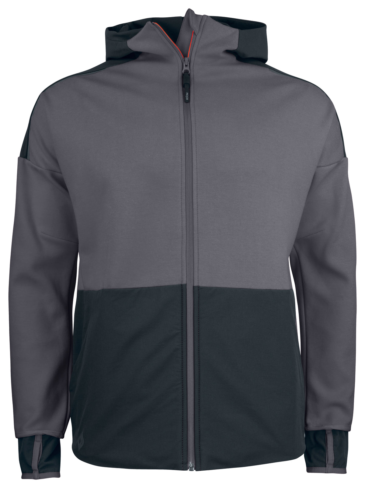 ProJob 3120 Kapuzenjacke mit Elastischen Softshell Elementen Grau, Vorderansicht