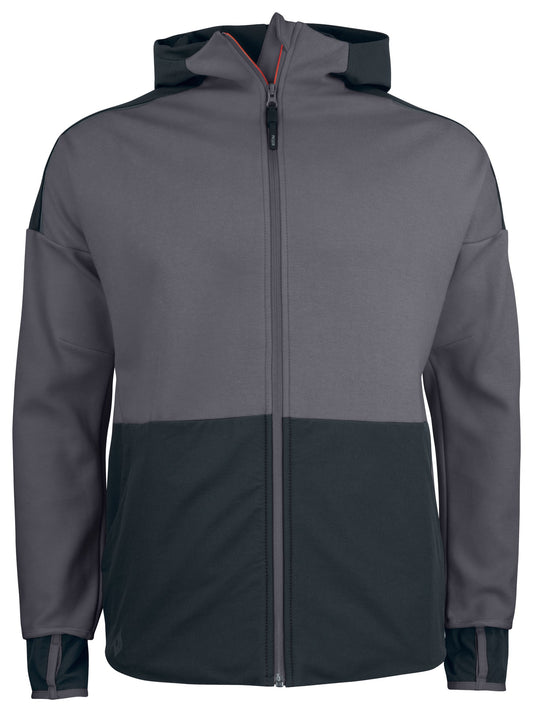 ProJob 3120 Kapuzenjacke mit Elastischen Softshell Elementen Grau, Vorderansicht