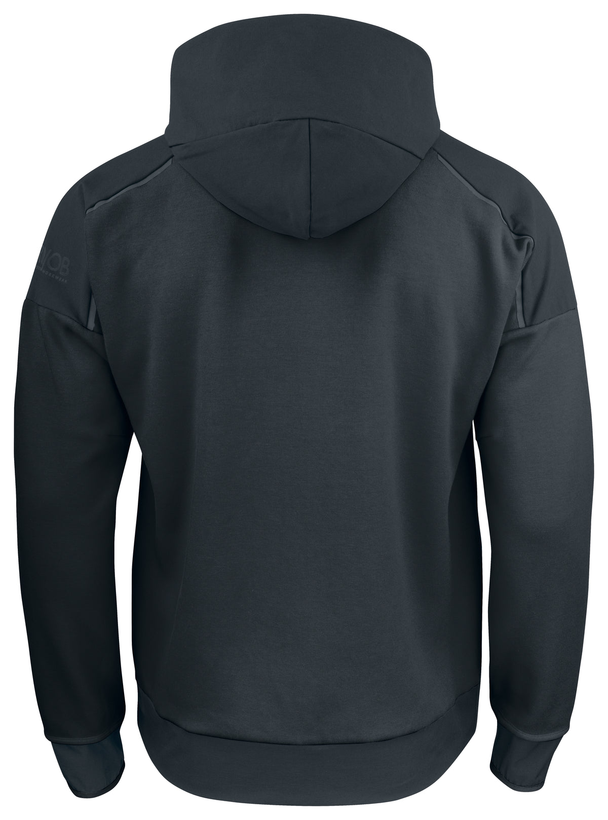 ProJob 3120 Kapuzenjacke mit Elastischen Softshell Elementen Schwarz, Rückansicht