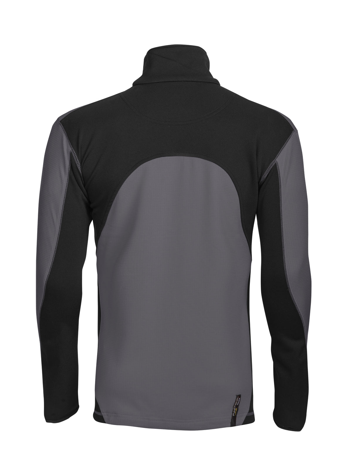 ProJob 3307 Microfleece Jacke in Ripstop Optik Grau, Rückansicht