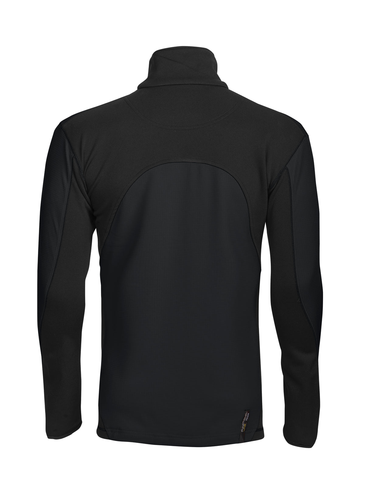 ProJob 3307 Microfleece Jacke in Ripstop Optik Schwarz, Rückansicht
