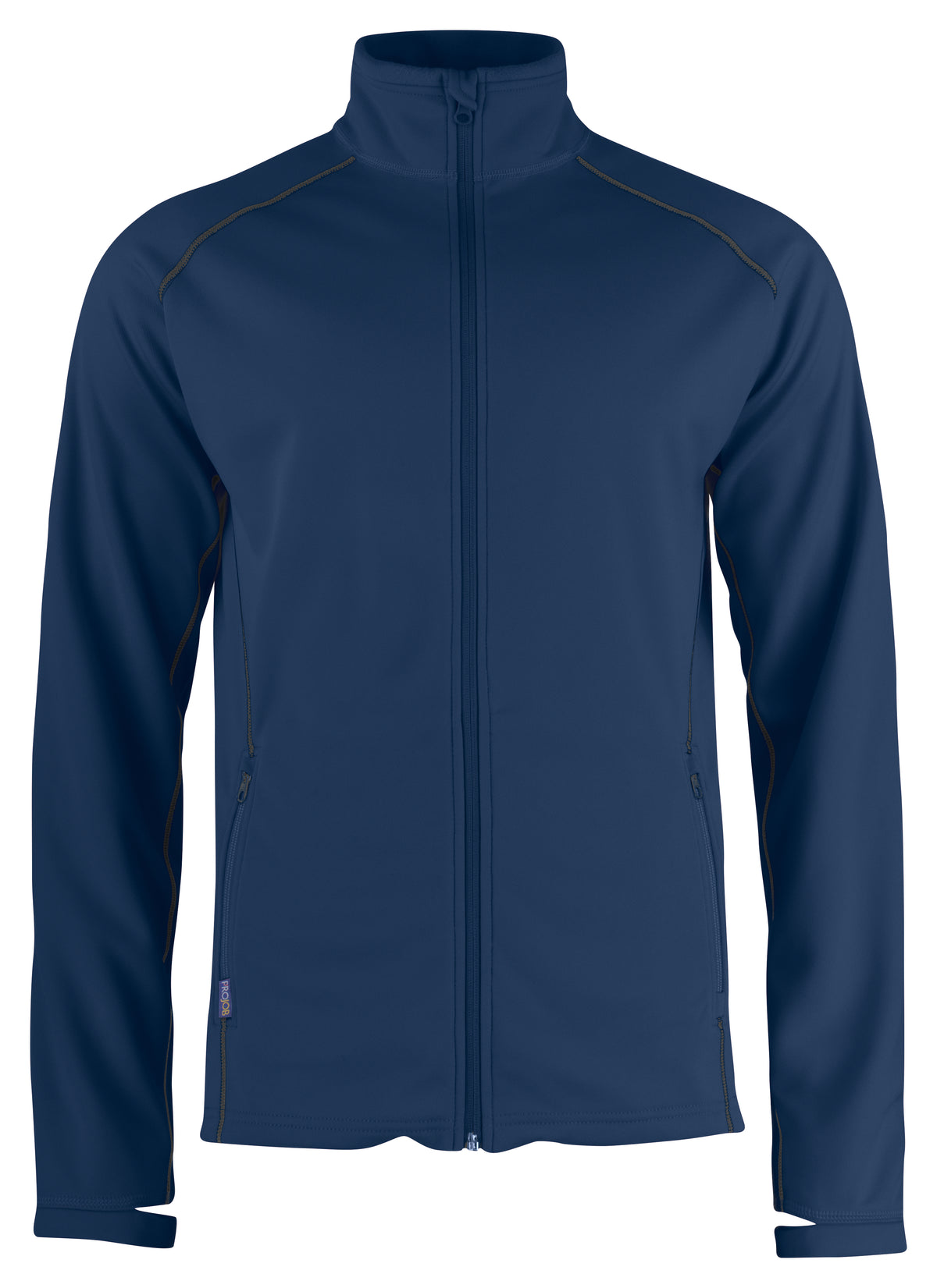 ProJob 3317 Funktionaler Microfleece Jacke ohne Kapuze Marine, Vorderansicht