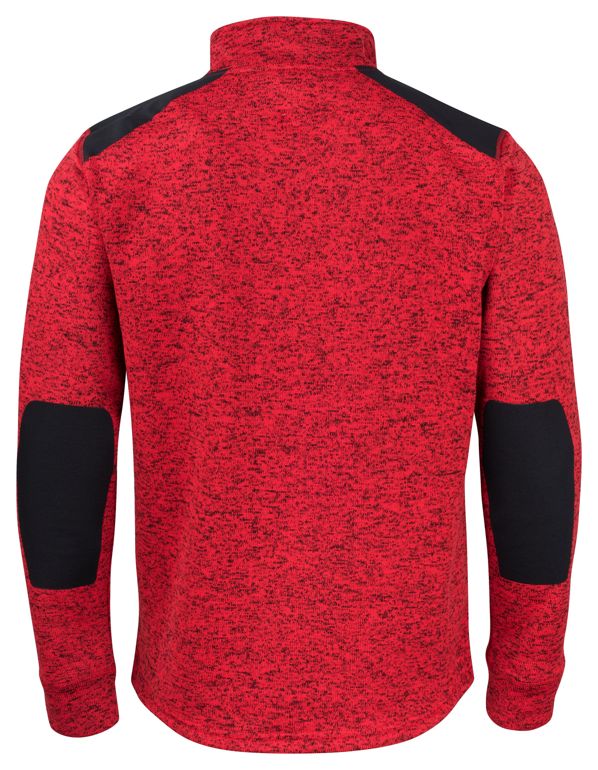 ProJob 3318 Fleece Jacke in Melange Optik Rot, Rückansicht