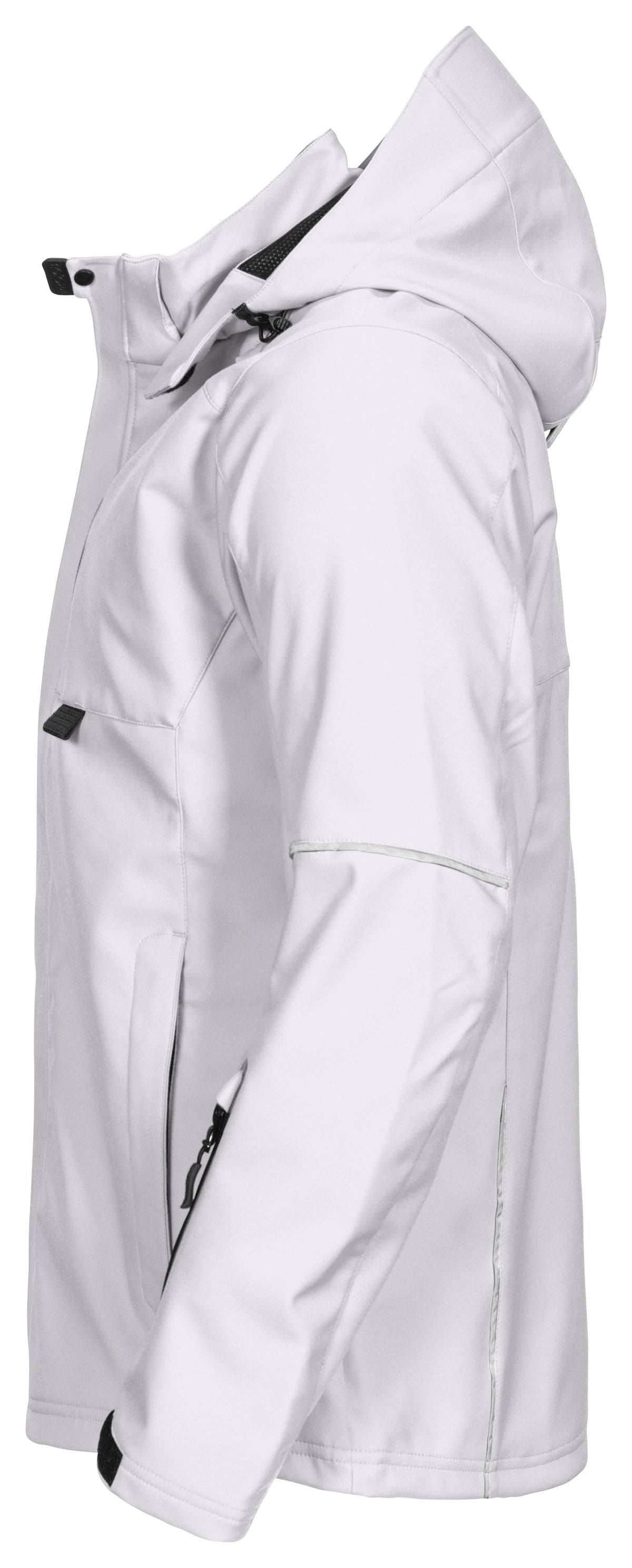 ProJob 3406 3-Lagige Softshell Jacke Weiss, Seitenansicht links