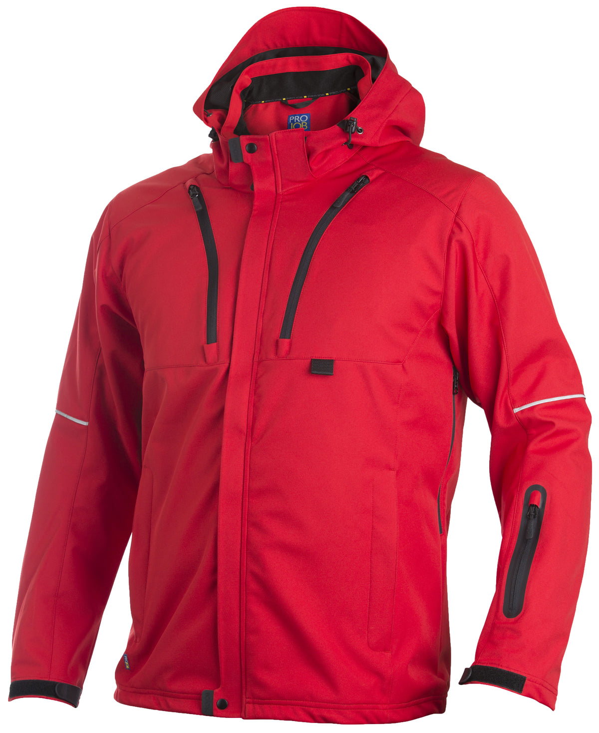 ProJob 3406 3-Lagige Softshell Jacke Rot, Produktansicht
