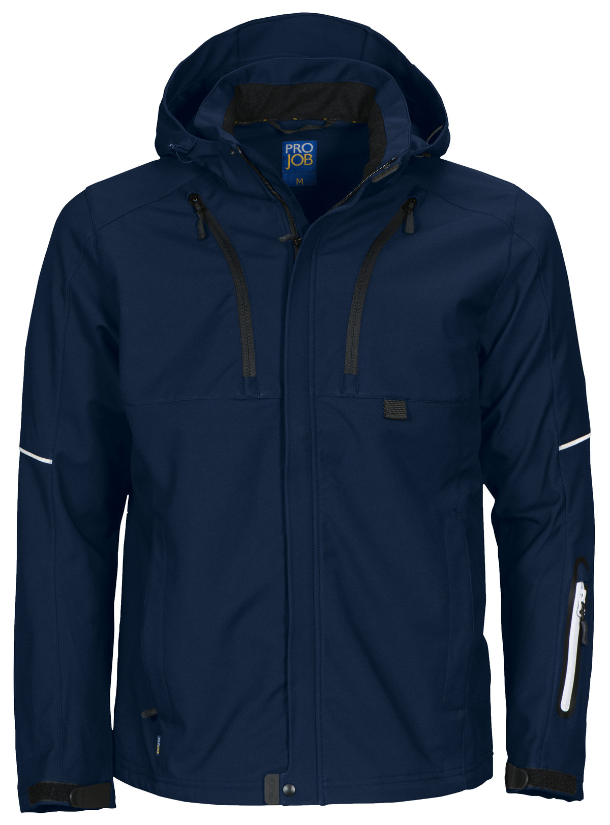 ProJob 3406 3-Lagige Softshell Jacke Marine, Vorderansicht