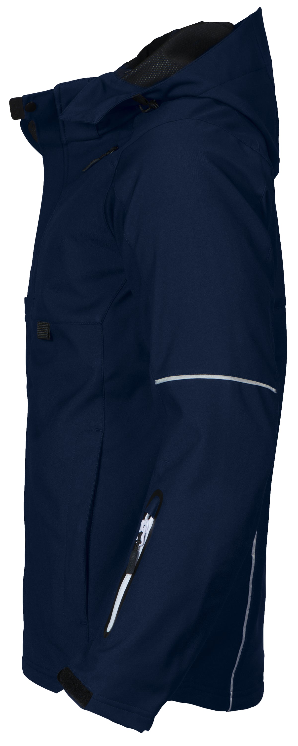 ProJob 3406 3-Lagige Softshell Jacke Marine, Seitenansicht links