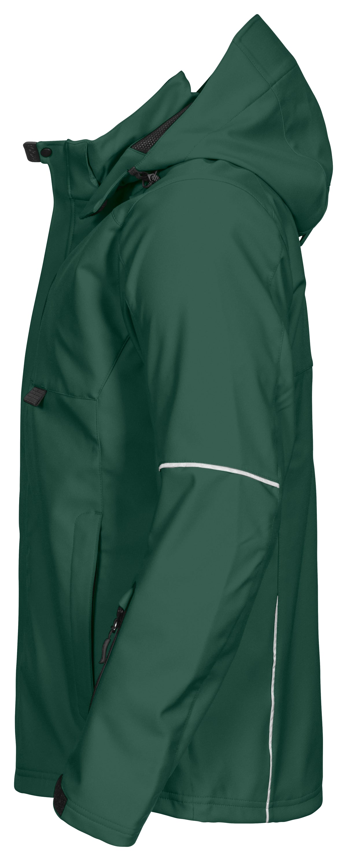 ProJob 3406 3-Lagige Softshell Jacke Grün, Seitenansicht links