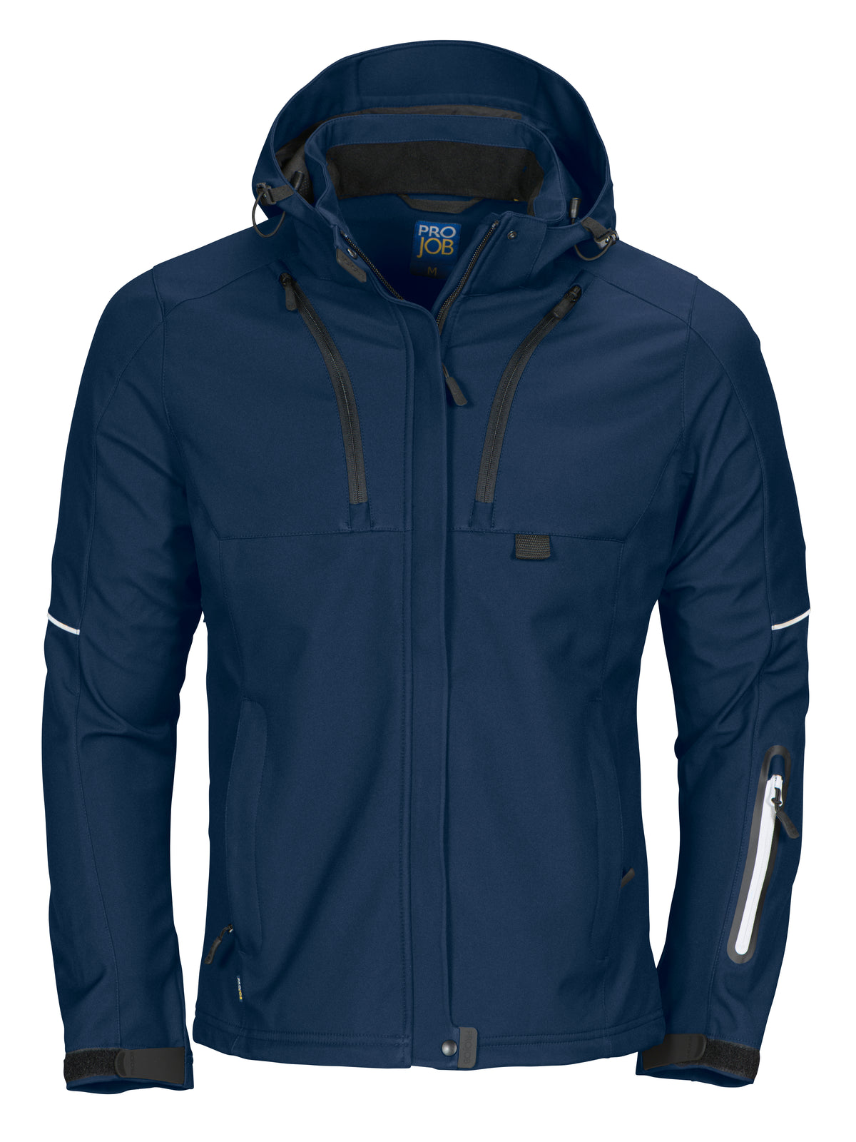 ProJob 3412 Damen 3-Lagige Softshell Jacke Marine, Vorderansicht