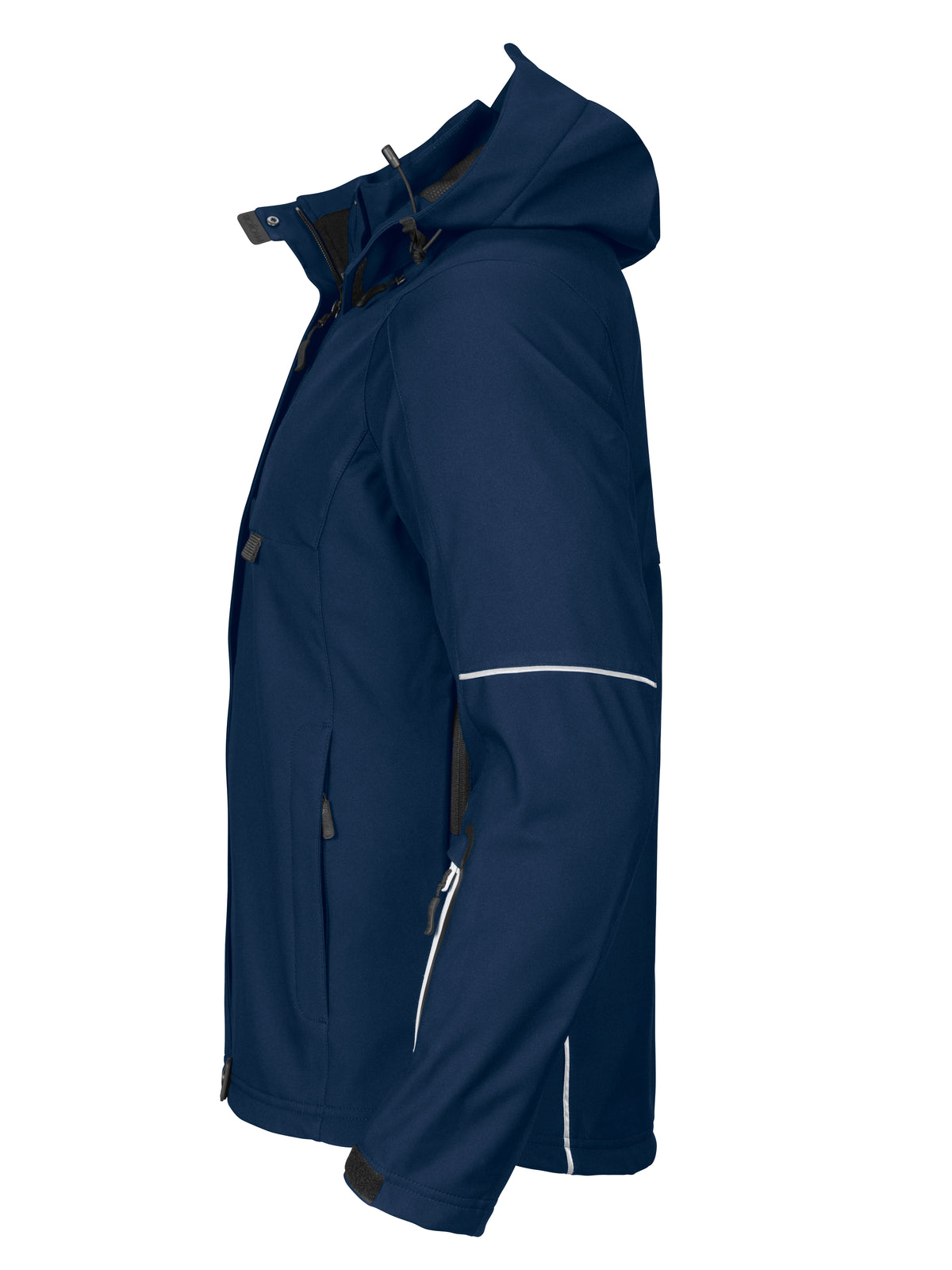 ProJob 3412 Damen 3-Lagige Softshell Jacke Marine, Seitenansicht links