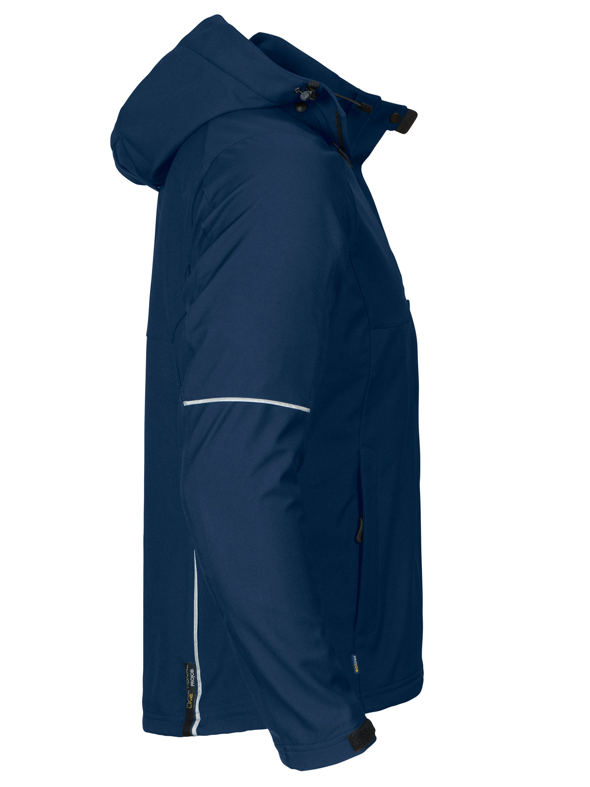 ProJob 3412 Damen 3-Lagige Softshell Jacke Marine, Seitenansicht rechts