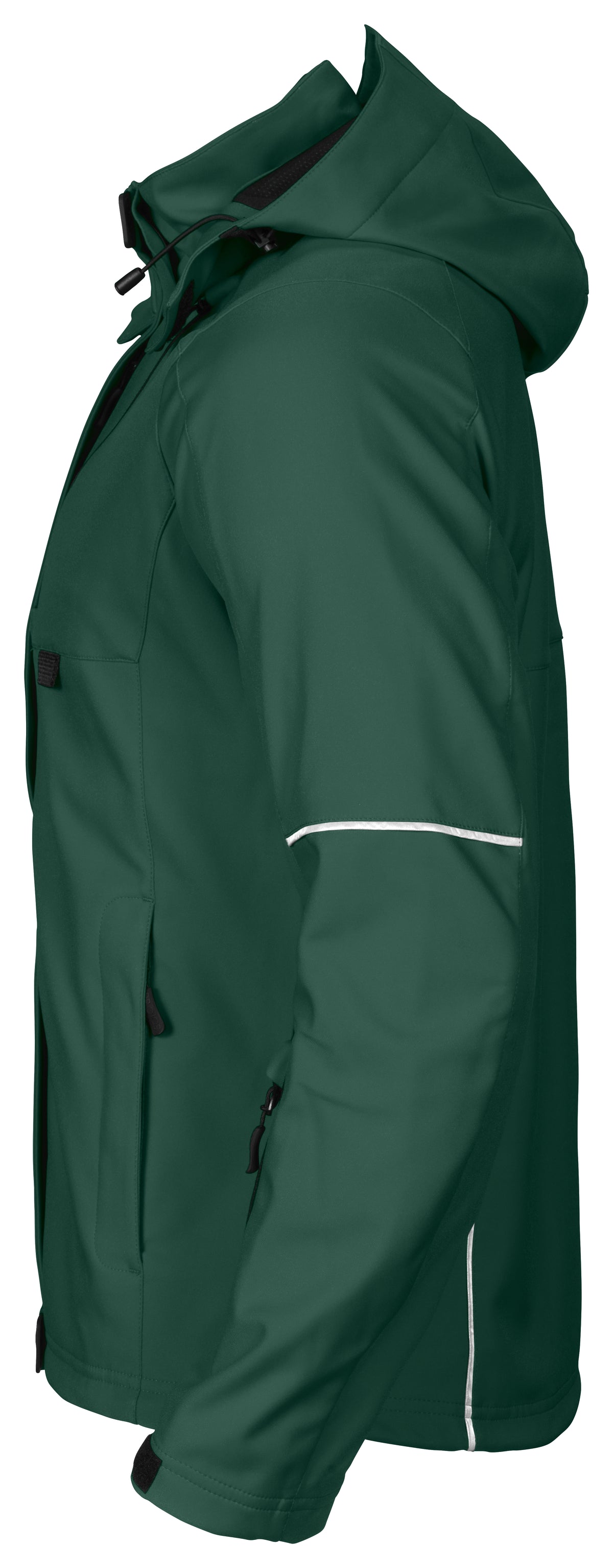 ProJob 3412 Damen 3-Lagige Softshell Jacke Grün, Seitenansicht links
