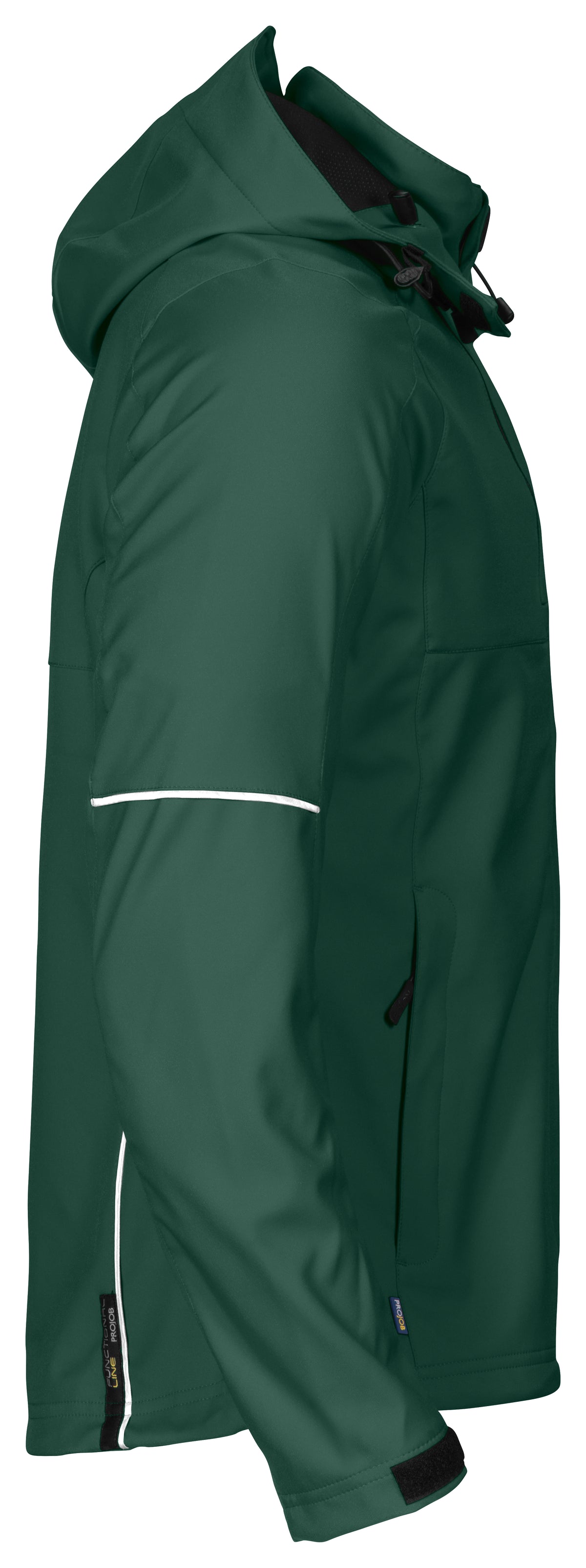ProJob 3412 Damen 3-Lagige Softshell Jacke Grün, Seitenansicht rechts