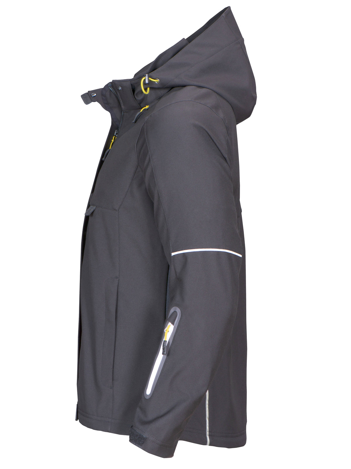 ProJob 3412 Damen 3-Lagige Softshell Jacke Grau, Seitenansicht links