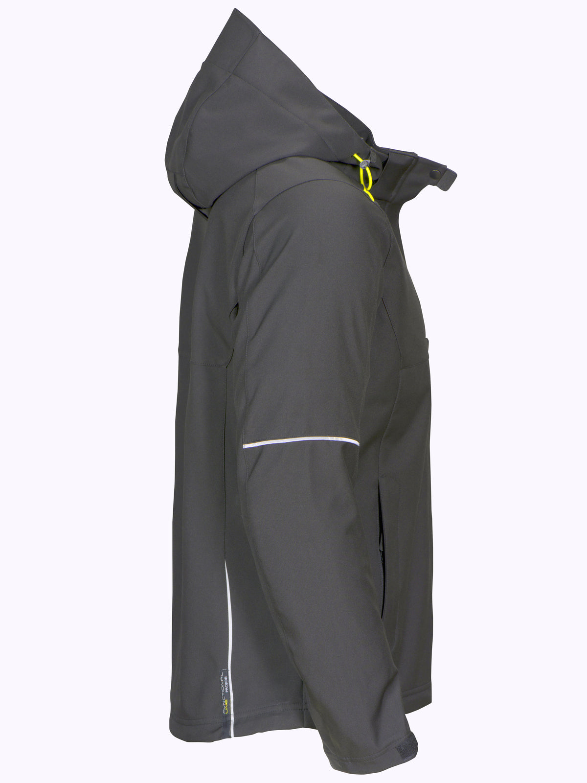 ProJob 3412 Damen 3-Lagige Softshell Jacke Grau, Seitenansicht rechts