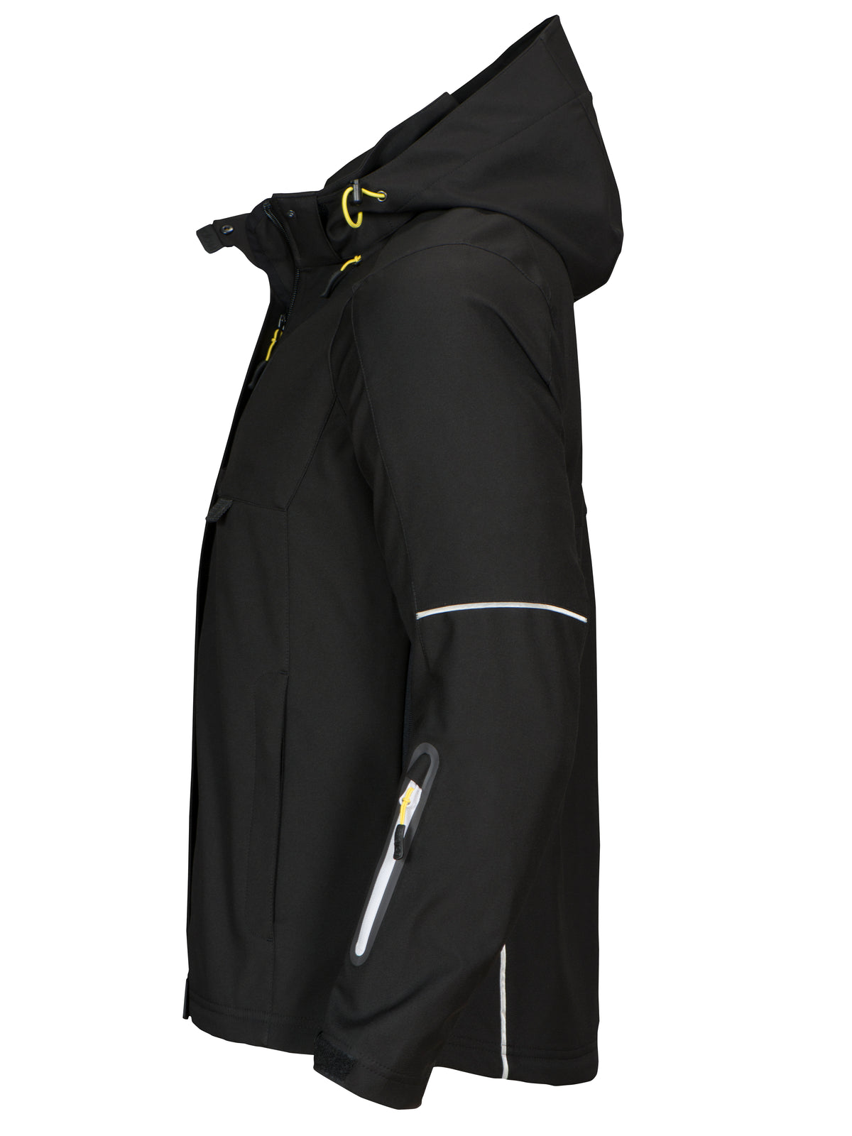 ProJob 3412 Damen 3-Lagige Softshell Jacke Schwarz, Seitenansicht links