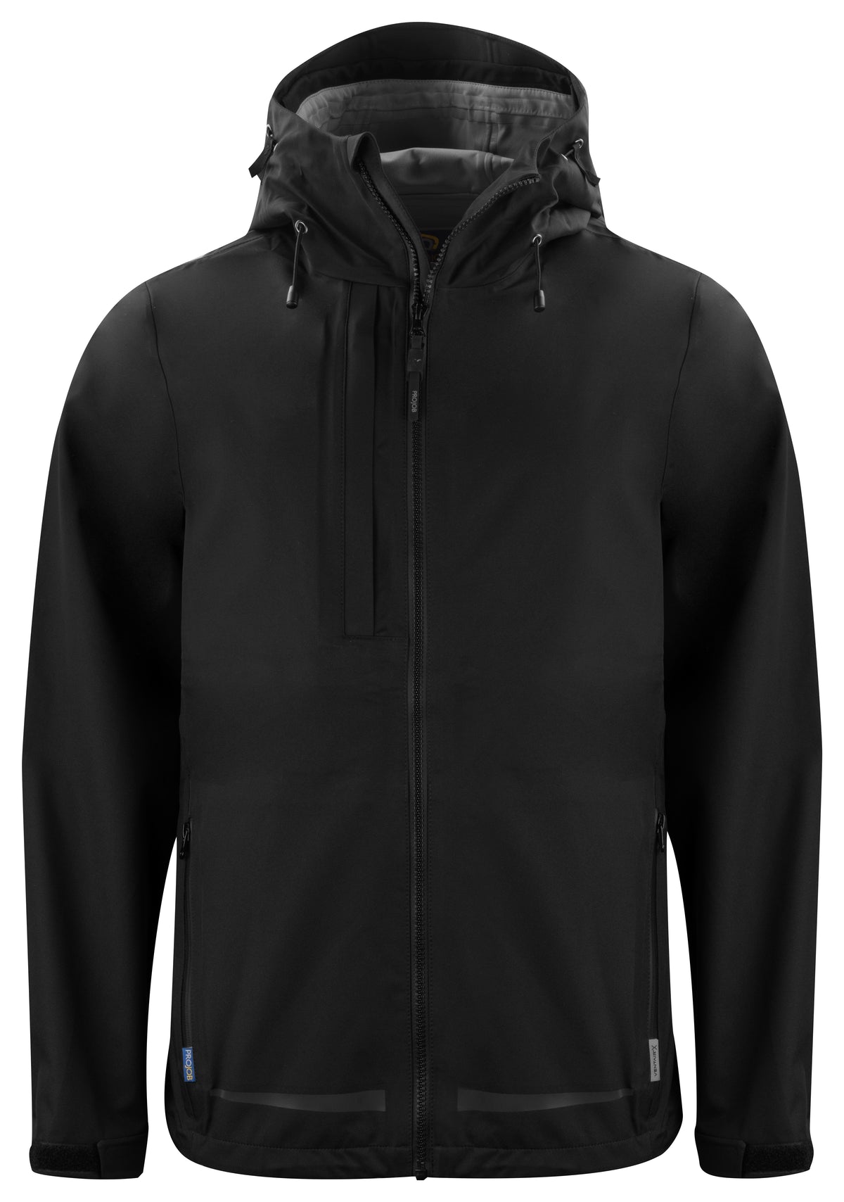 ProJob 3425 Wind- und Wasserdichte Regenjacke Schwarz, Vorderansicht