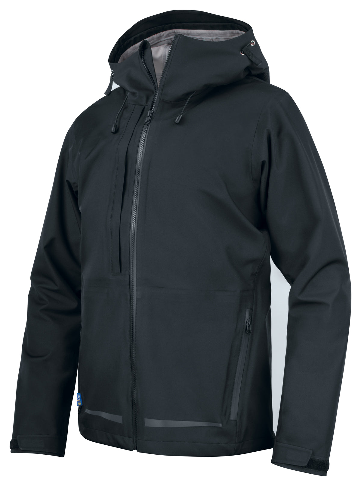 ProJob 3425 Wind- und Wasserdichte Regenjacke Schwarz, Produktansicht