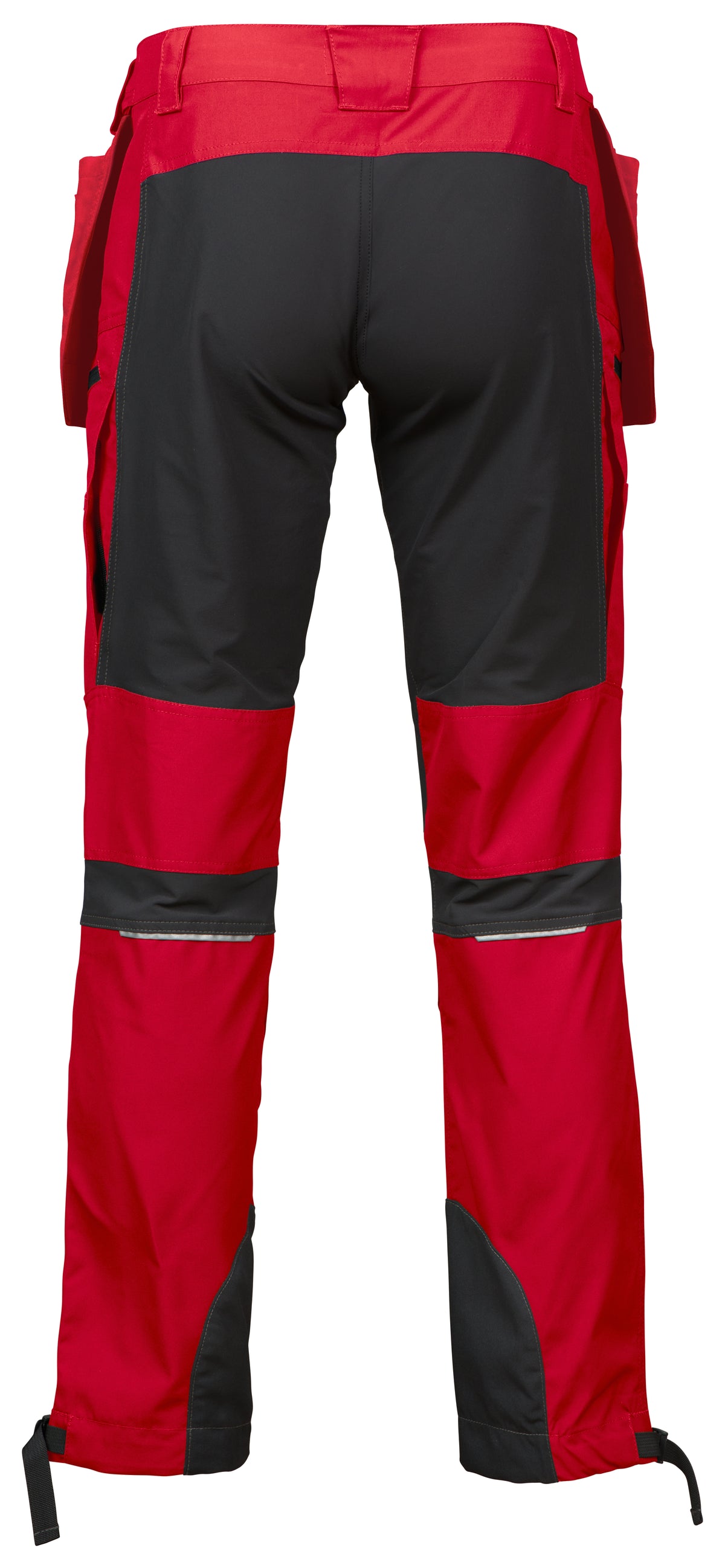 ProJob 3520 Arbeitshose mit Abnehmbaren Hängetaschen Modern Geschnitten Rot, Rückansicht