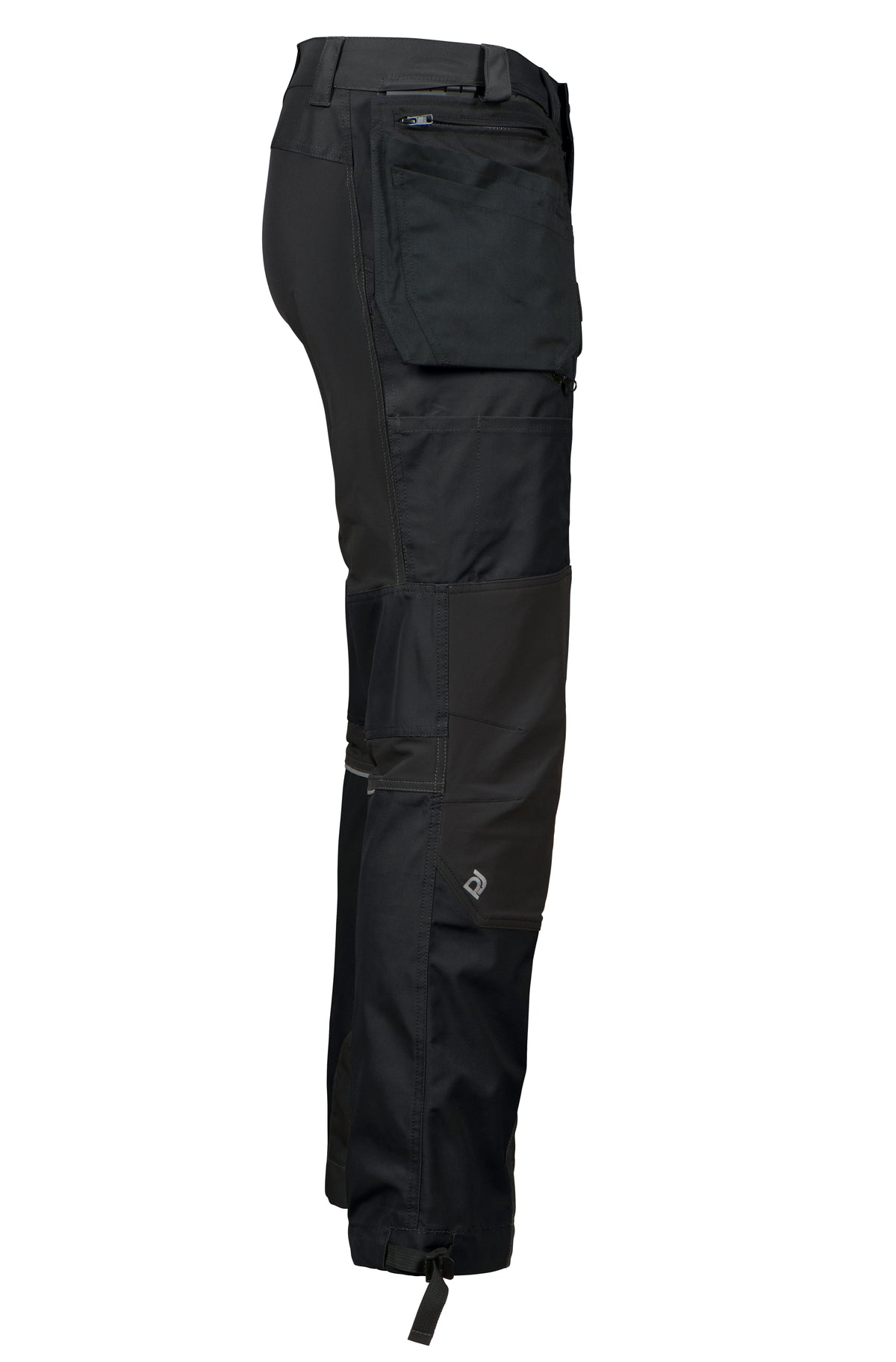 ProJob 3520 Arbeitshose mit Abnehmbaren Hängetaschen Modern Geschnitten Schwarz, Seitenansicht rechts
