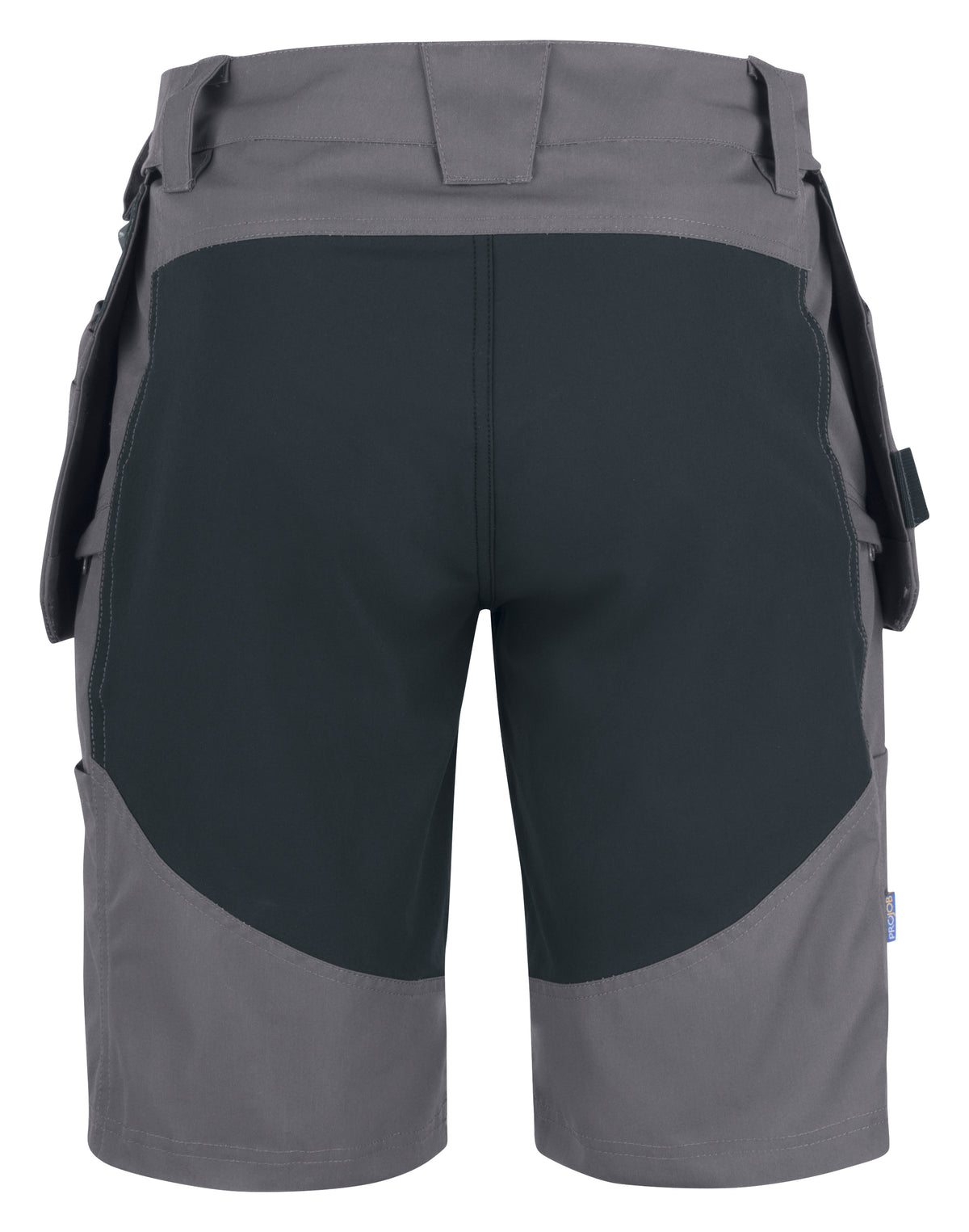 ProJob 3521 Funktionale Shorts mit Abnehmbaren Hängetaschen Modern Geschnitten Grau, Rückansicht