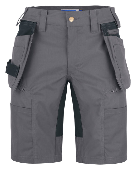 ProJob 3521 Funktionale Shorts mit Abnehmbaren Hängetaschen Modern Geschnitten Grau, Vorderansicht