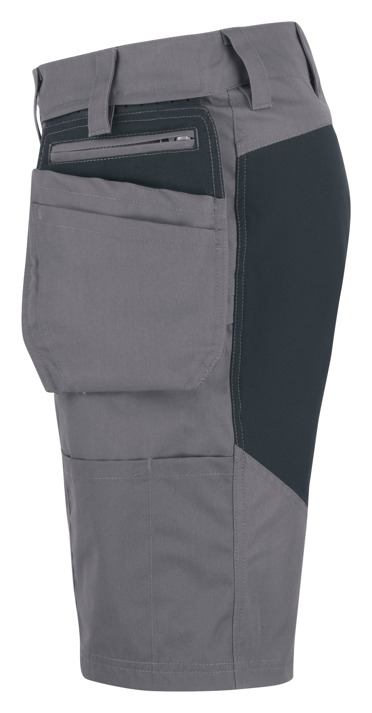 ProJob 3521 Funktionale Shorts mit Abnehmbaren Hängetaschen Modern Geschnitten Grau, Seitenansicht rechts