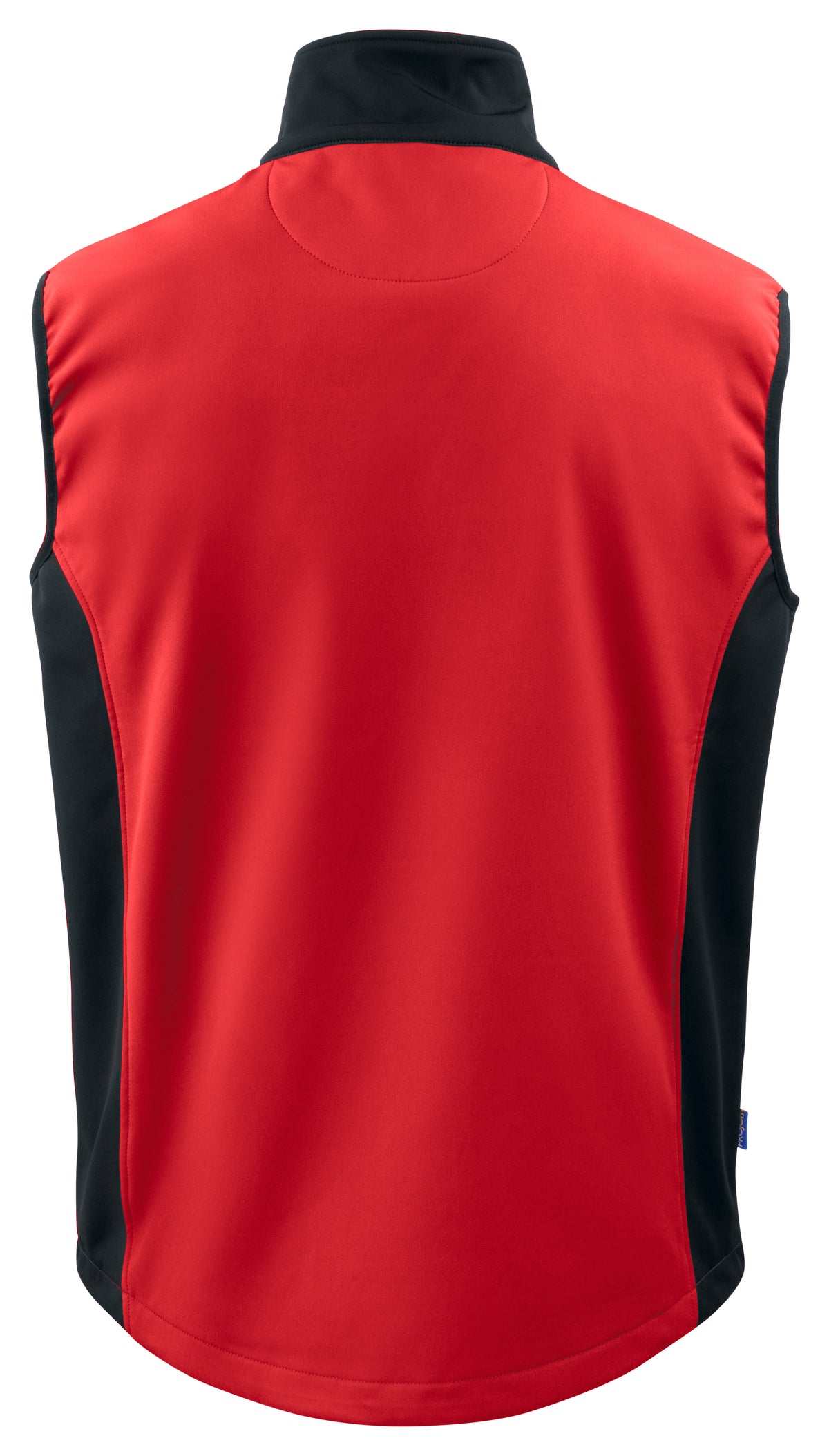 ProJob 3702 Softshell Weste mit Kontrastelementen Rot, Rückansicht