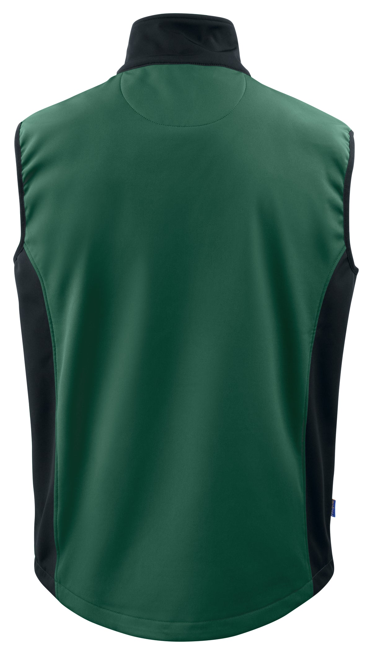 ProJob 3702 Softshell Weste mit Kontrastelementen Grün, Rückansicht