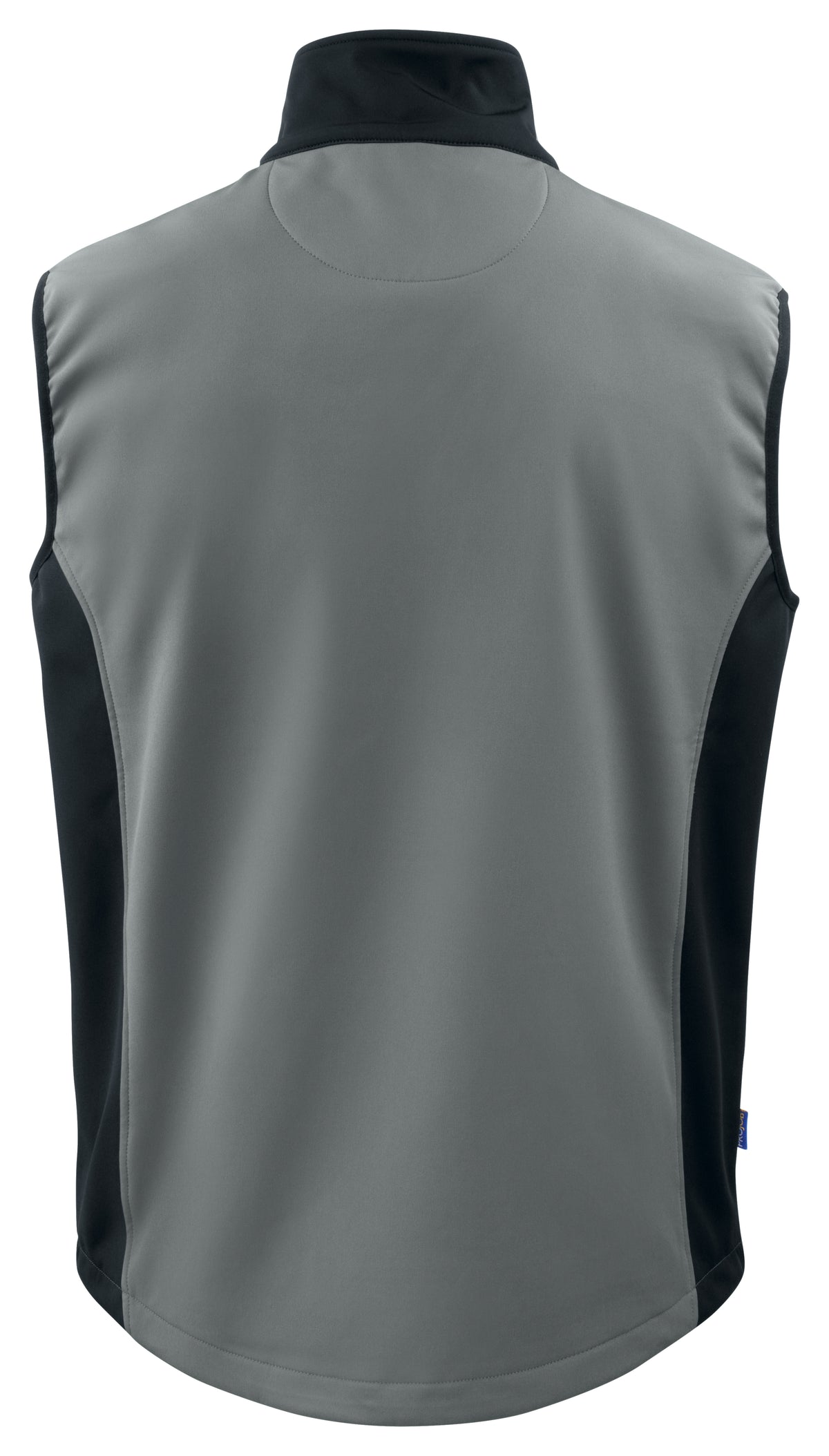ProJob 3702 Softshell Weste mit Kontrastelementen Grau, Rückansicht