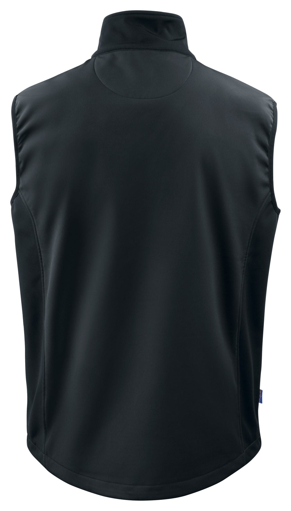 ProJob 3702 Softshell Weste mit Kontrastelementen Schwarz, Rückansicht