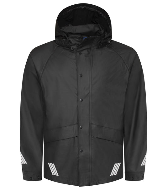 ProJob 4430 Regenjacke Schwarz, Vorderansicht