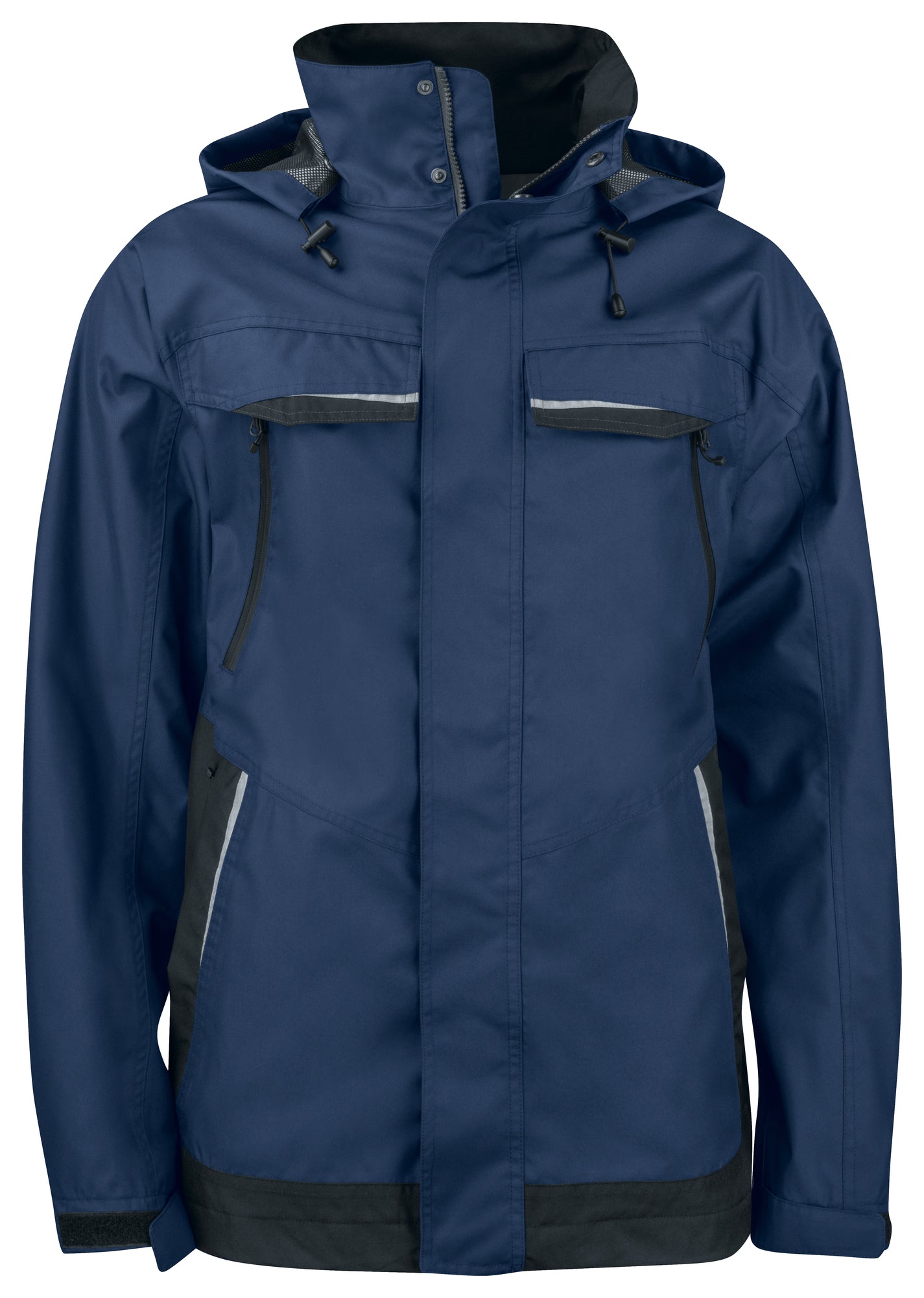 PRO JOB - 4440 Wind-und Wasserdichte Regenjacke mit Kontrastelementen