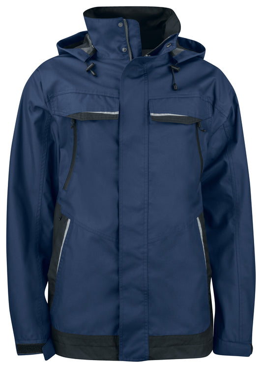 PRO JOB - 4440 Wind-und Wasserdichte Regenjacke mit Kontrastelementen