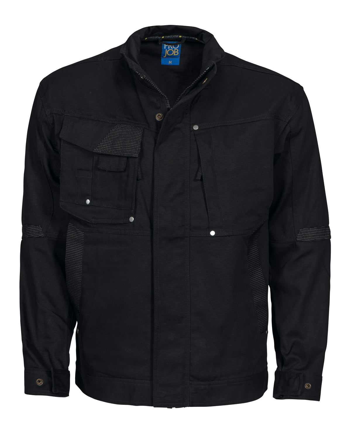 ProJob 5414 Canvas-Jacke Schwarz, Vorderansicht