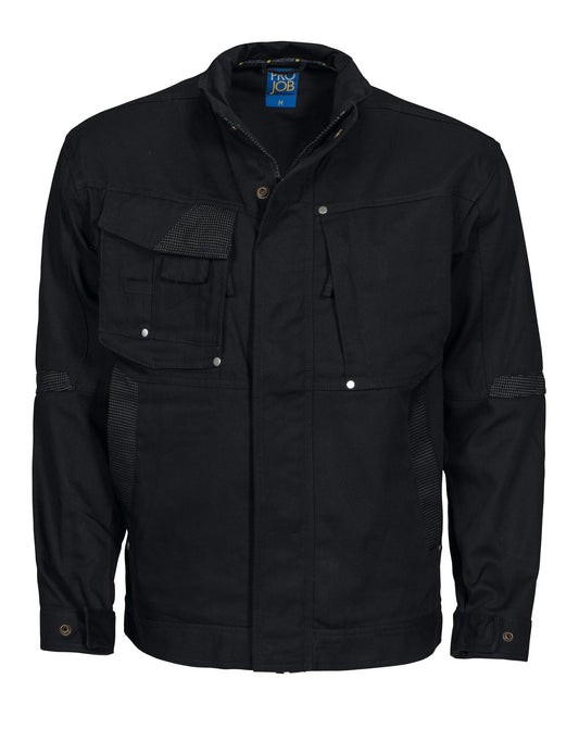 ProJob 5414 Canvas-Jacke Schwarz, Vorderansicht