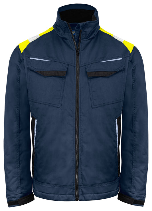 PRO JOB - 5428 gefütterte Jacke mit Kontrastelementen