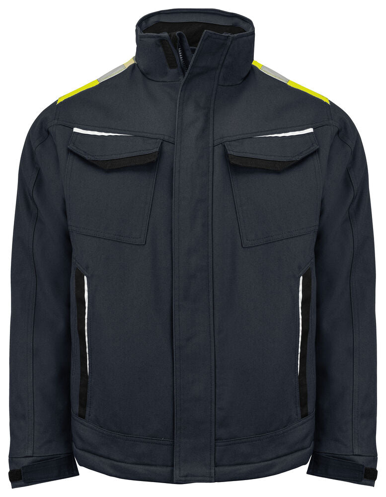 PRO JOB - Gefütterte Jacke mit Kontrastelementen