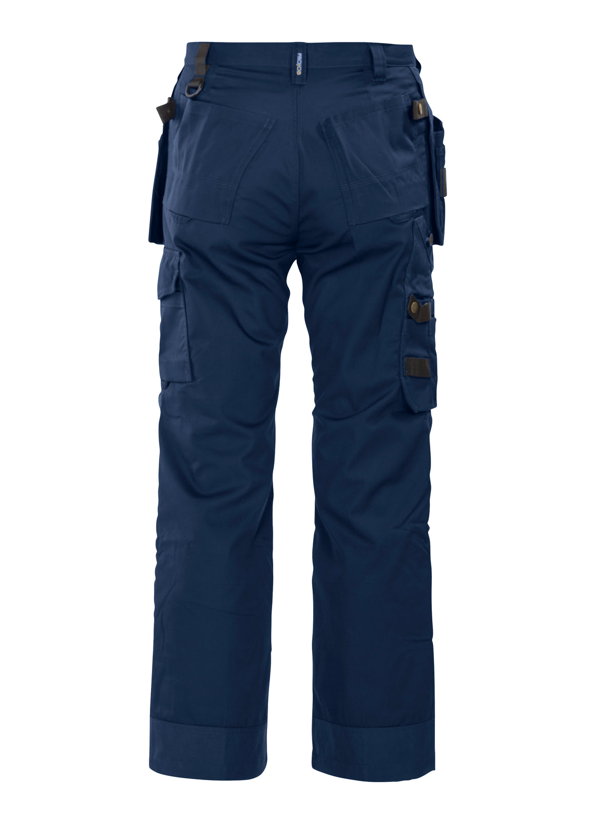 ProJob 5512 Oberschenkelverstärkte Hose mit Knieverstärkung und Hängetaschen Marine, Rückansicht