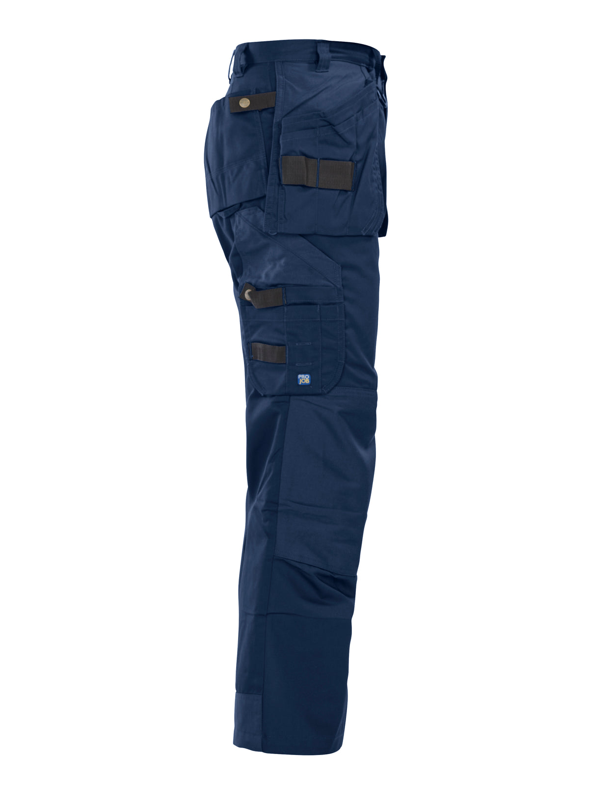 ProJob 5512 Oberschenkelverstärkte Hose mit Knieverstärkung und Hängetaschen Marine, Seitenansicht rechts