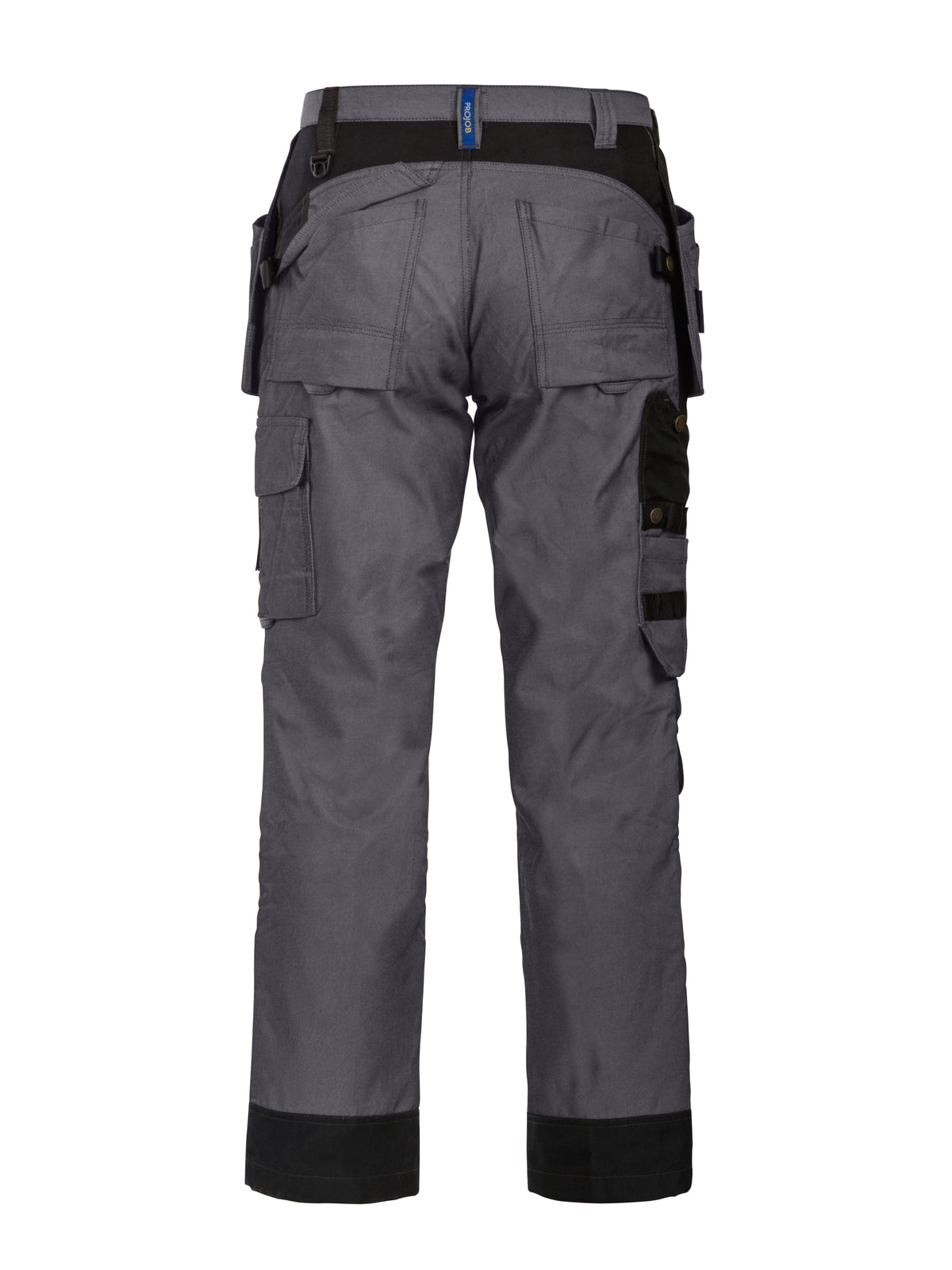 ProJob 5513 Robuste Hose mit Knieverstärkung und Hängetaschen Grau, Rückansicht